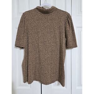 Amazon essentials xl women's leopard print blouse